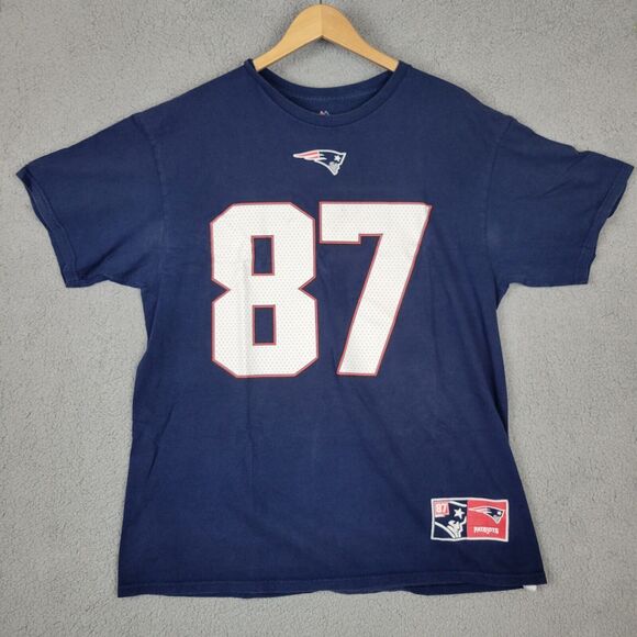 Majestic Other - New England Patriots Mens XL Shirt Majestic Rob Gronkowski Blue Football NFL